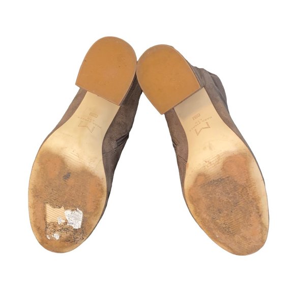 Marc Fisher Ltd Tan Faux Suede Thigh High Block Heel Boots 6.5 - Picture 4 of 10